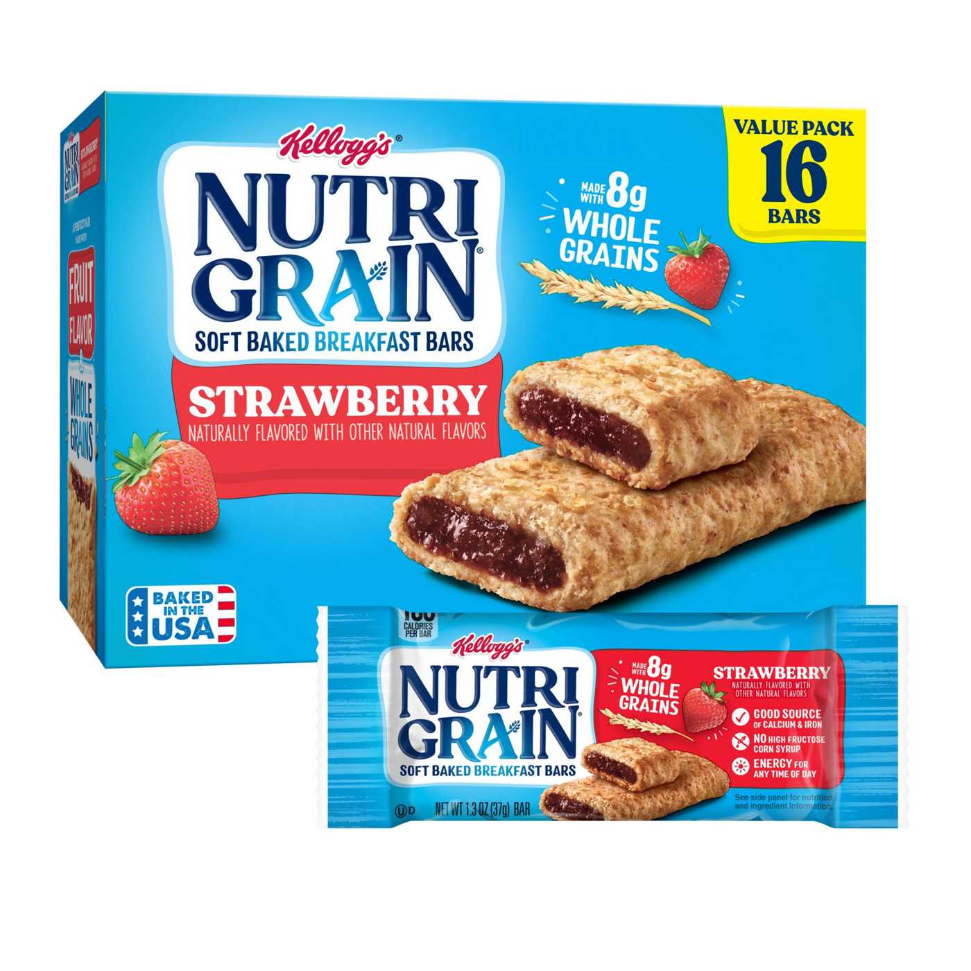 Nutri-Grain Strawberry Soft Baked Breakfast Bars; image 5 of 5