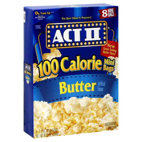 Act II Butter Microwave Popcorn 100 Calorie Mini Bags - Shop