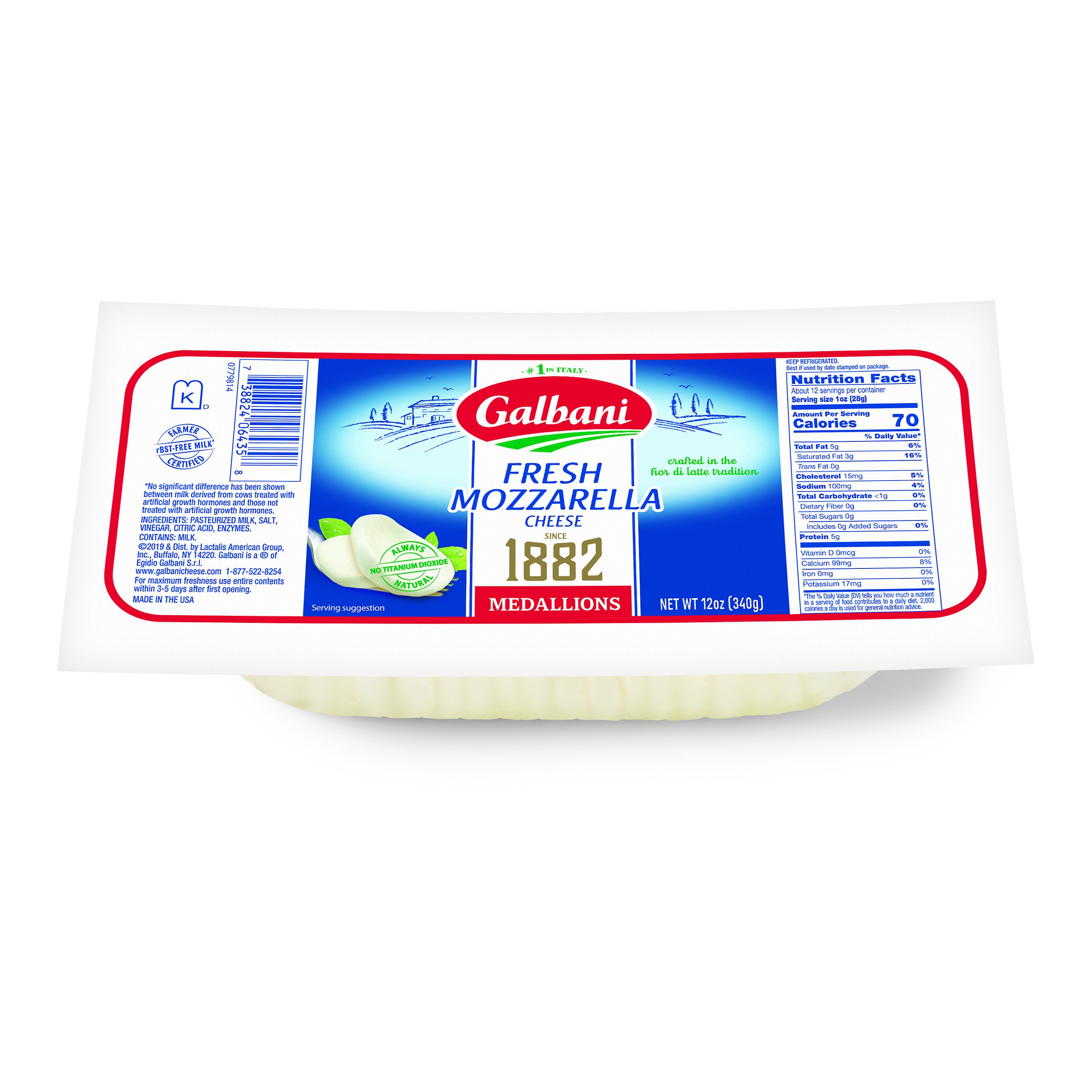 Galbani Fresh Mozzarella Medallions Shop Cheese at HEB