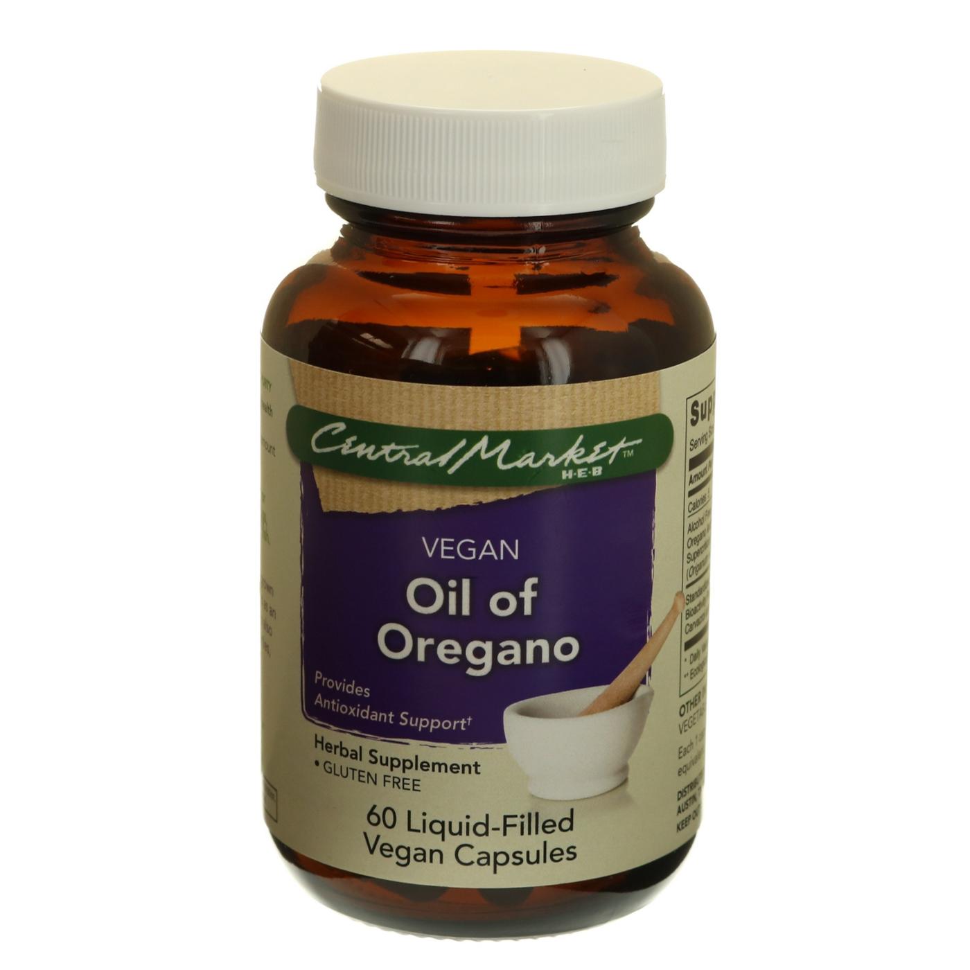 Central Market Live Well Oil Of Oregano Liquid-filled Vegetarian Capsules; image 1 of 2