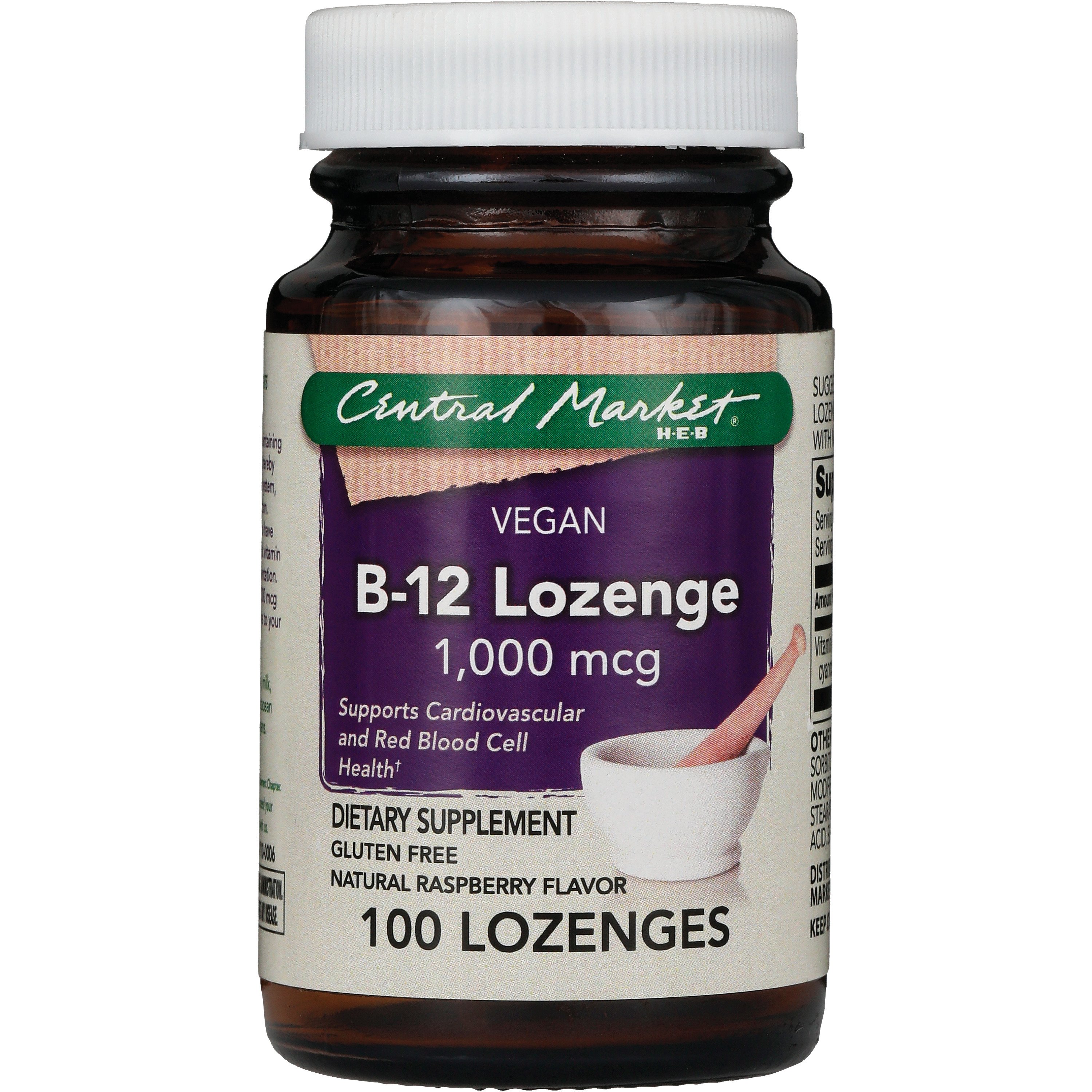 Central Market B-12 1000 Mcg Vegan Lozenges - Shop Vitamins A-Z At H-E-B