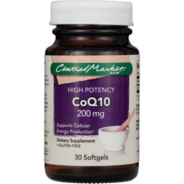 Central Market High Potency CoQ10 200 mg Softgels, 30 ct