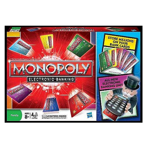 Individual Monopoly Electronic Banking Cards From Various Editions