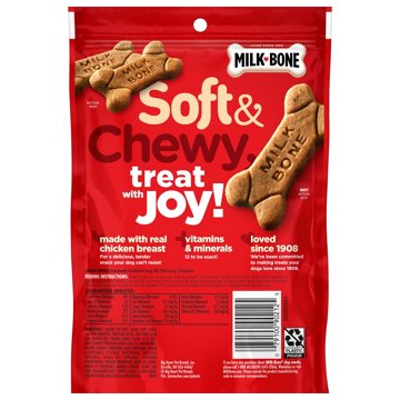 MilkBone Soft and Chewy Dog Treats Chicken Recipe With Chicken Breast, 5.6 oz