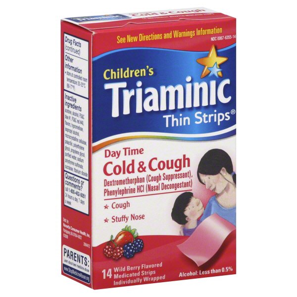 Triaminic Children's Thin Strips Day Time Cold And Cough Wild Berry