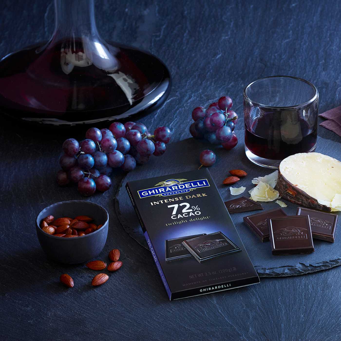 Ghirardelli Intense Dark 72% Cacao Chocolate Bar; image 2 of 5