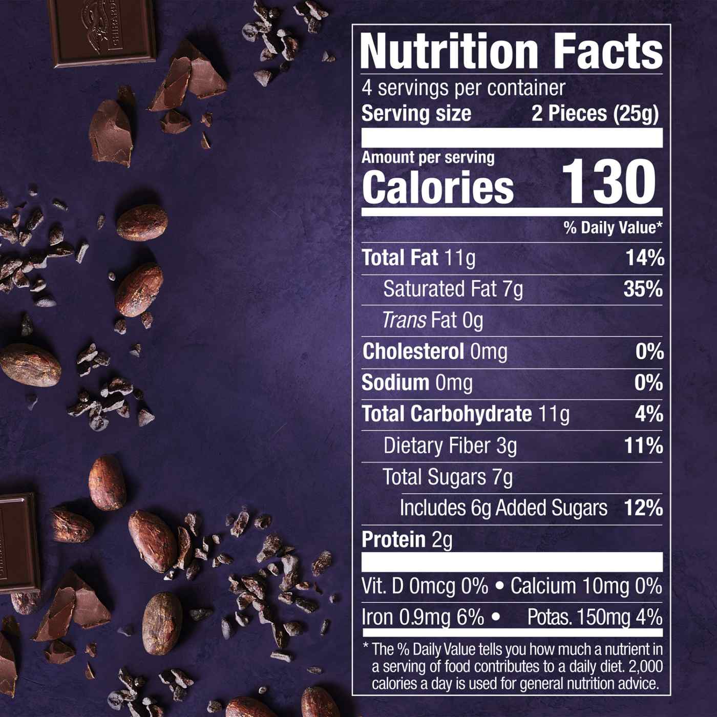 Ghirardelli Intense Dark 72% Cacao Chocolate Bar; image 7 of 8