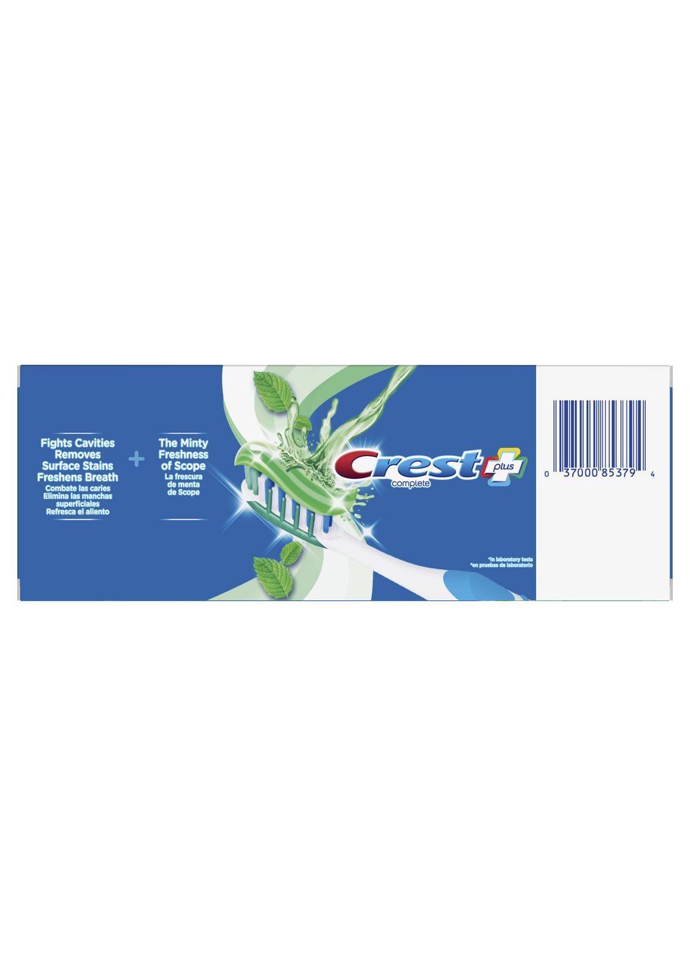 Crest Complete + Scope Whitening Toothpaste - Minty Fresh Striped, 2 Pk; image 2 of 8