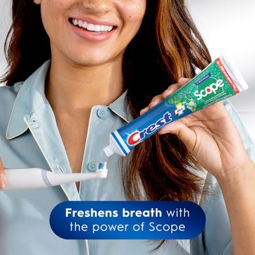 Crest Complete + Scope Whitening Toothpaste - Minty Fresh Striped, 2 Pk, 10.8 oz