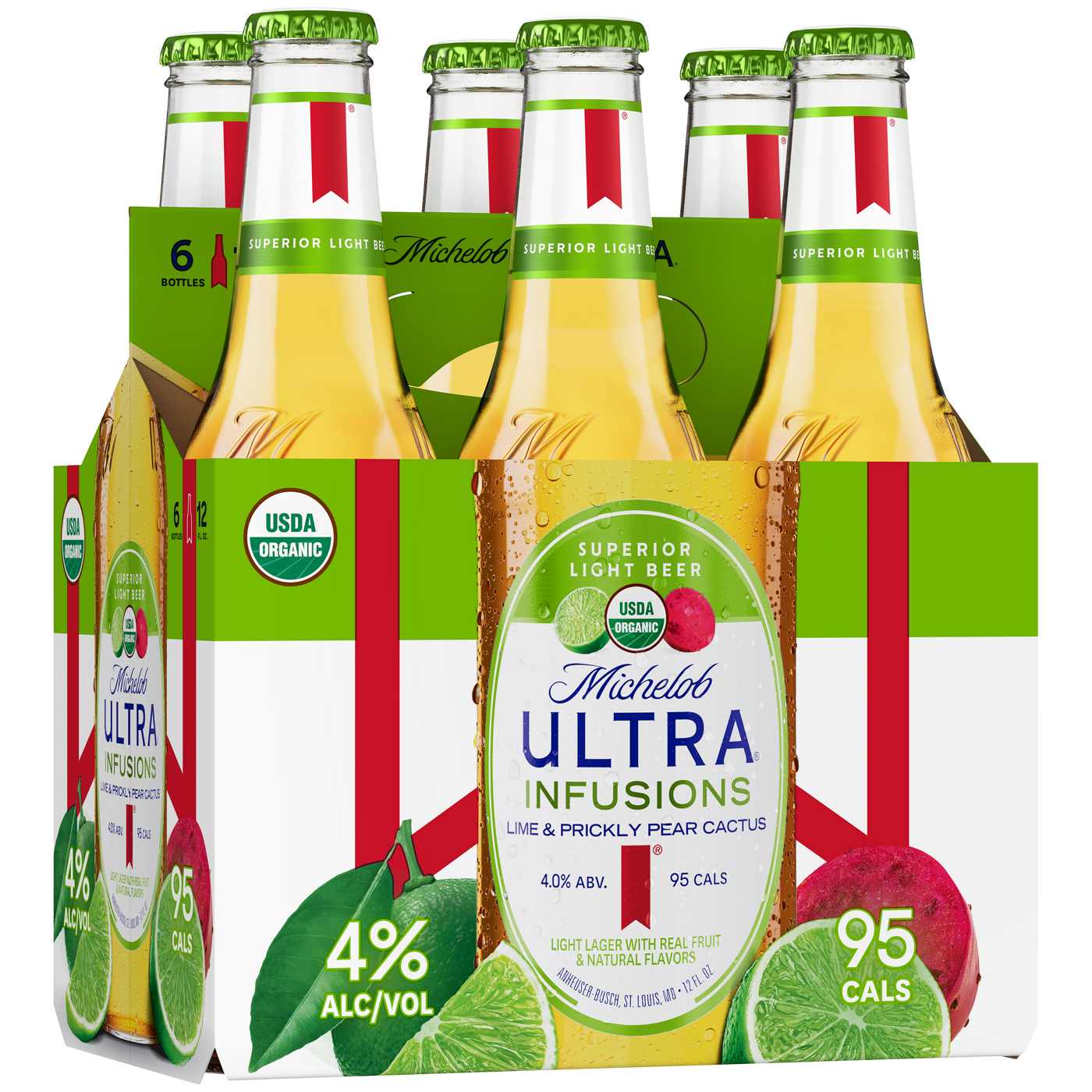 Michelob Ultra Lime Cactus Beer 12 oz Bottles; image 1 of 2