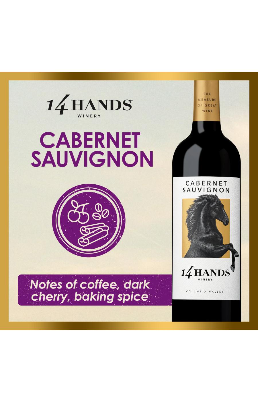 14 Hands Cabernet Sauvignon Washington Red Wine-Cabernet Sauvignon; image 2 of 10