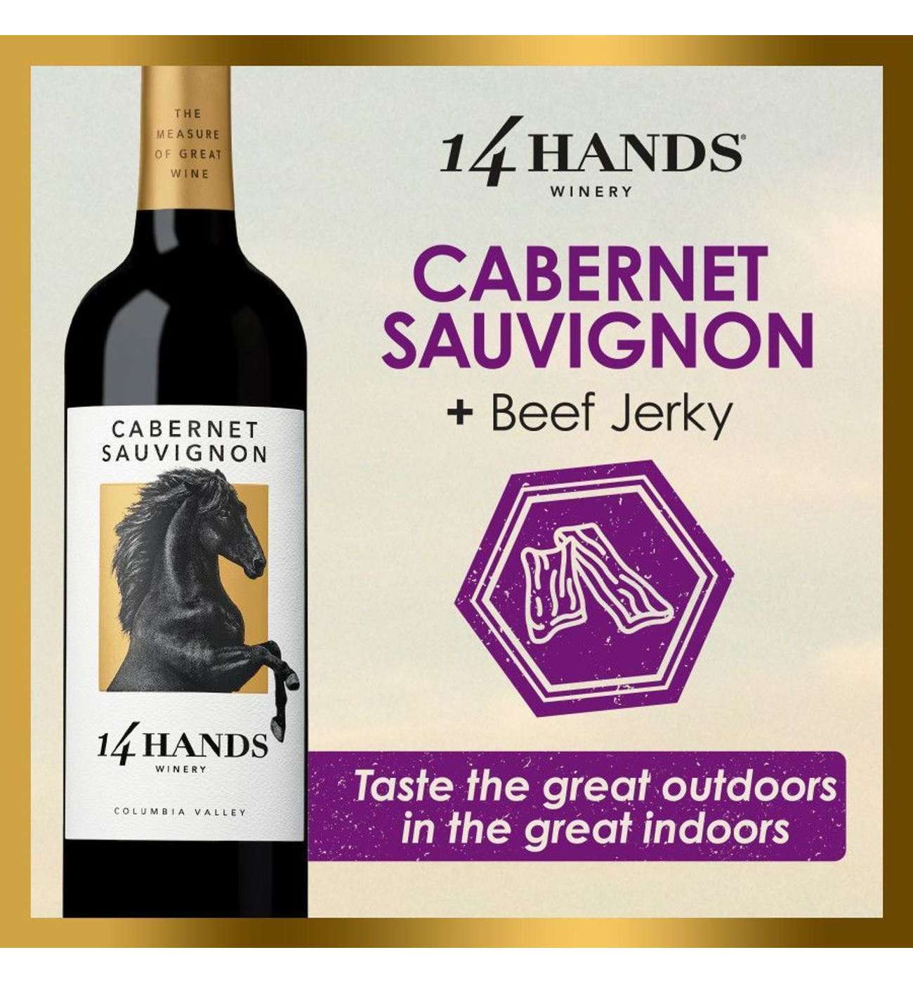 14 Hands Cabernet Sauvignon Washington Red Wine; image 3 of 5