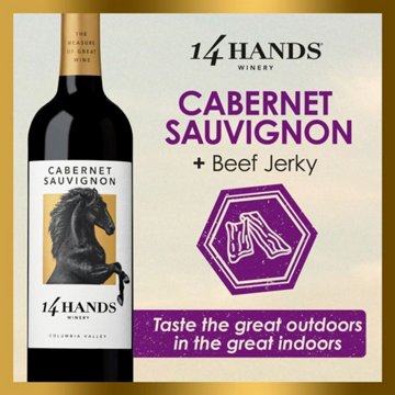 14 Hands Cabernet Sauvignon Washington Red Wine, 750 mL