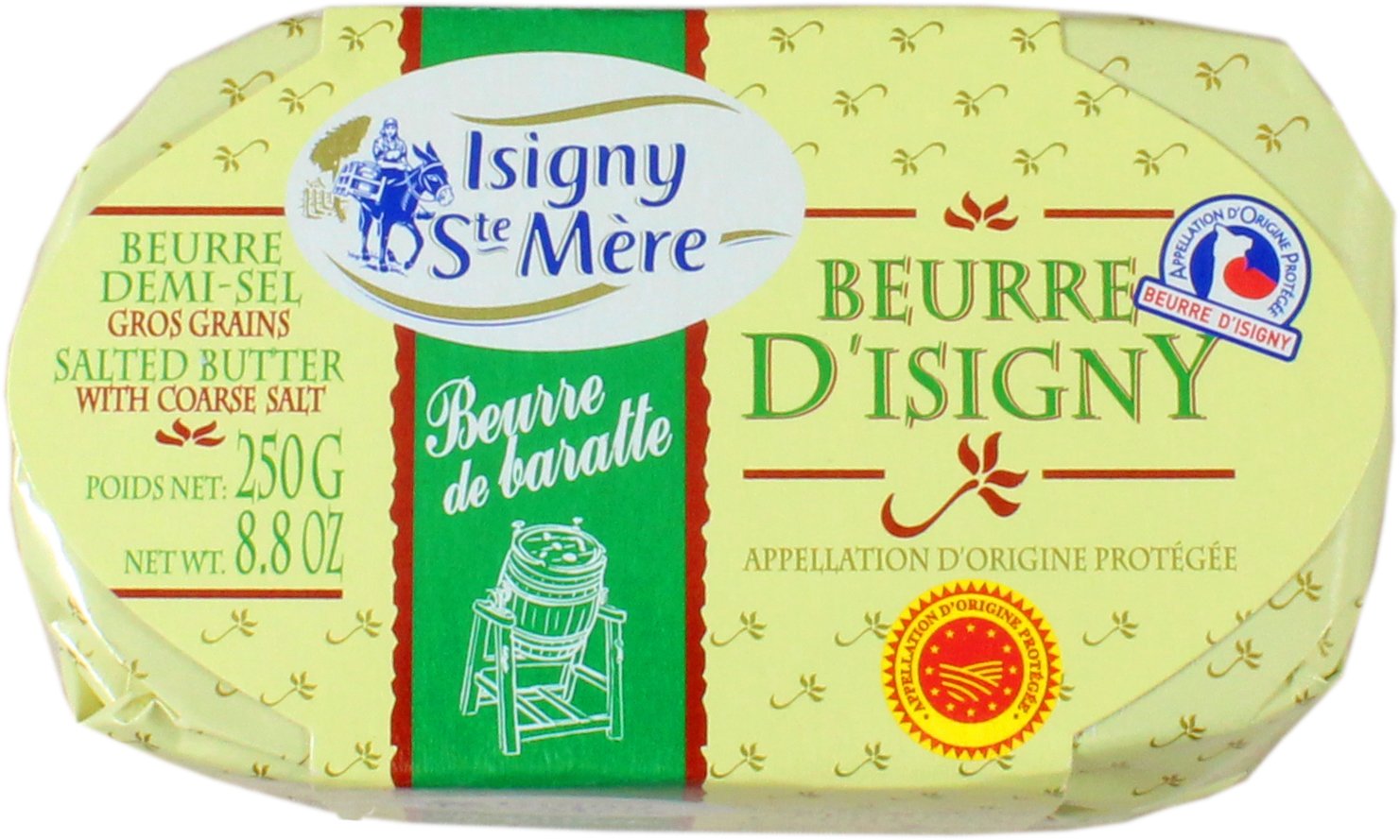 Isigny Ste Mère Beurre de Baratte Guerande, 8.8 oz | Central Market -  Really Into Food, image size:1481x889