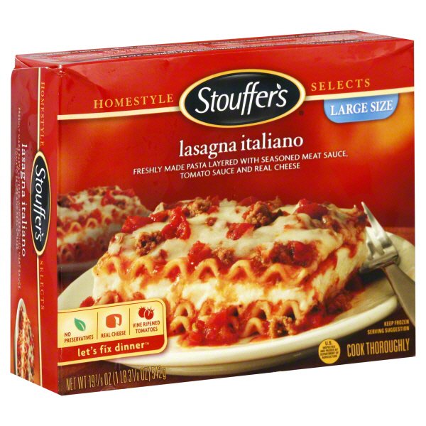 Stouffer's Homestyle Selects Lasagna Italiano Large Size Shop Entrees