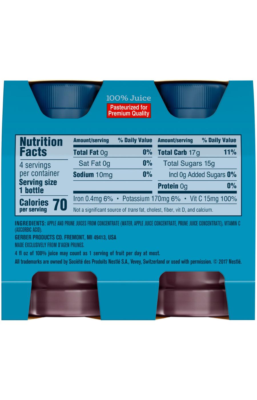 Gerber Fruit Juice - Apple Prune; image 4 of 7