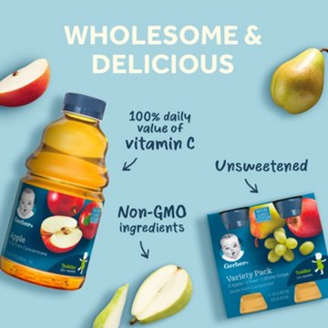 Gerber Fruit Juice - Apple Prune, 4 pk