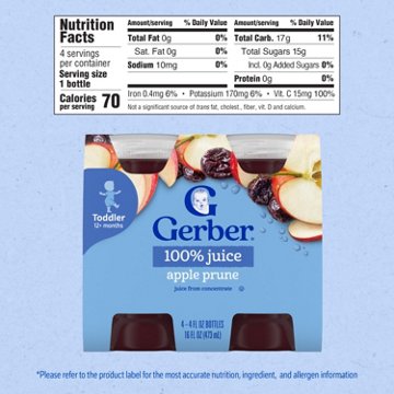 Gerber Fruit Juice - Apple Prune