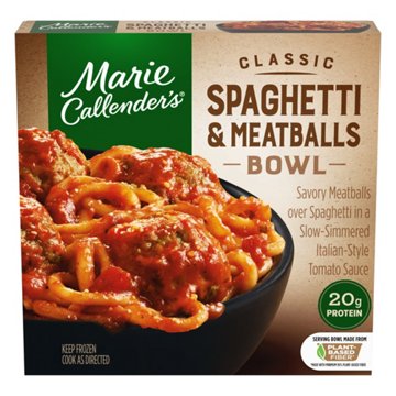 Marie Callender's Classic Spaghetti & Meatballs Bowl Frozen Meal