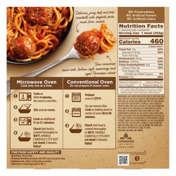 Marie Callender's Classic Spaghetti & Meatballs Bowl Frozen Meal