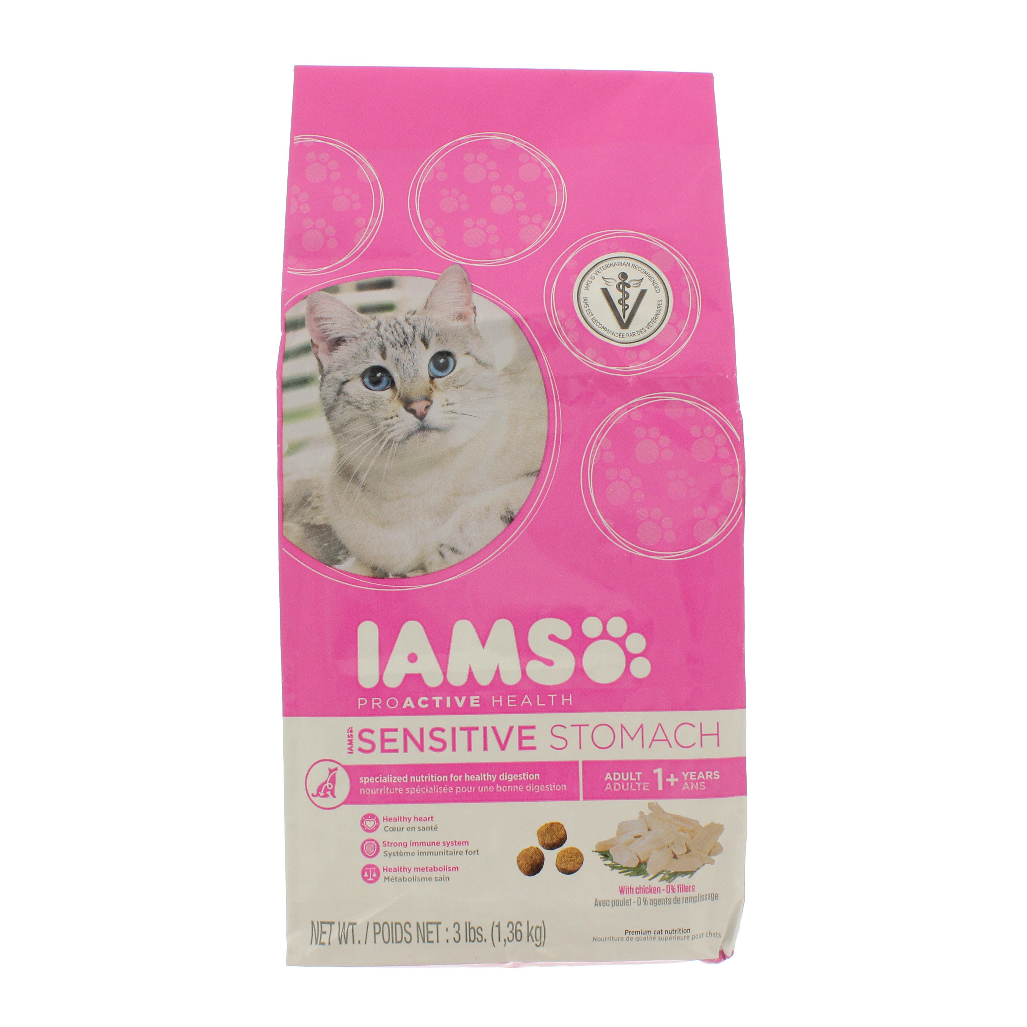 Iams ProActive Sensitive Stomach Dry Cat Food Shop Cats at HEB