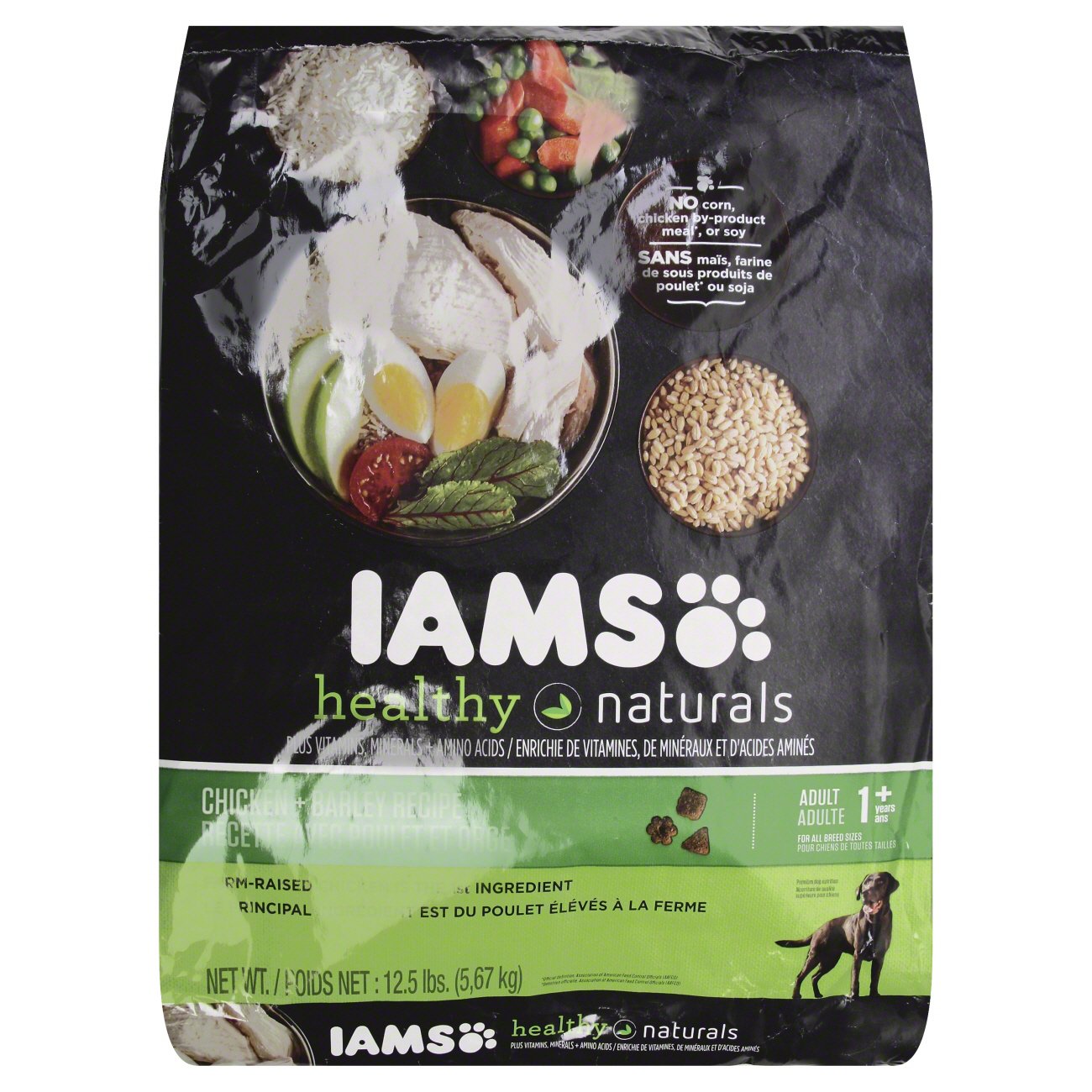 Iams healthy naturals chicken & 2025 barley recipe adult dry dog food