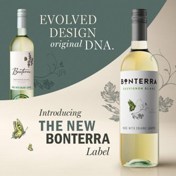 Bonterra Organic Sauvignon Blanc California White Wine, 750 mL