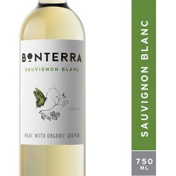 Bonterra Organic Sauvignon Blanc California White Wine, 750 mL