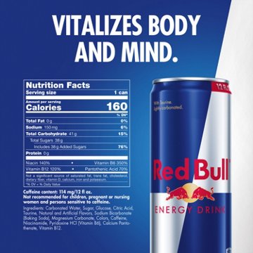 Red Bull Original Energy Drink 4 pk Cans, 12 oz