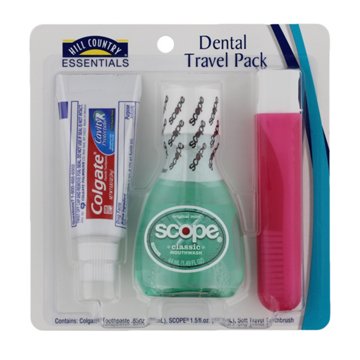 Hill Country Essentials Travel Size Dental Pack - Assorted