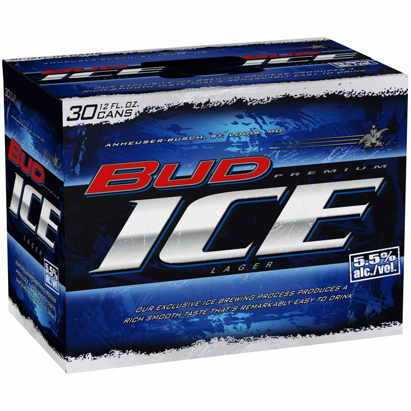 Bud Ice Premium Lager Beer, 30 pack; image 1 of 2