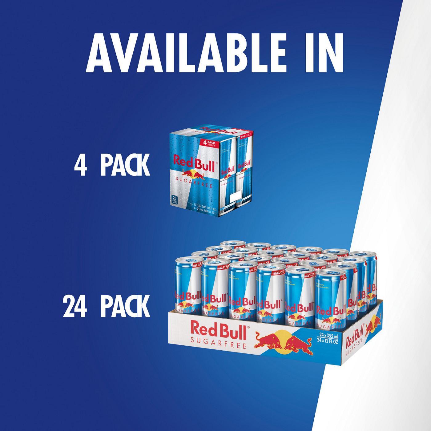Red Bull Sugar Free Original Energy Drink 4 pk Cans; image 3 of 8
