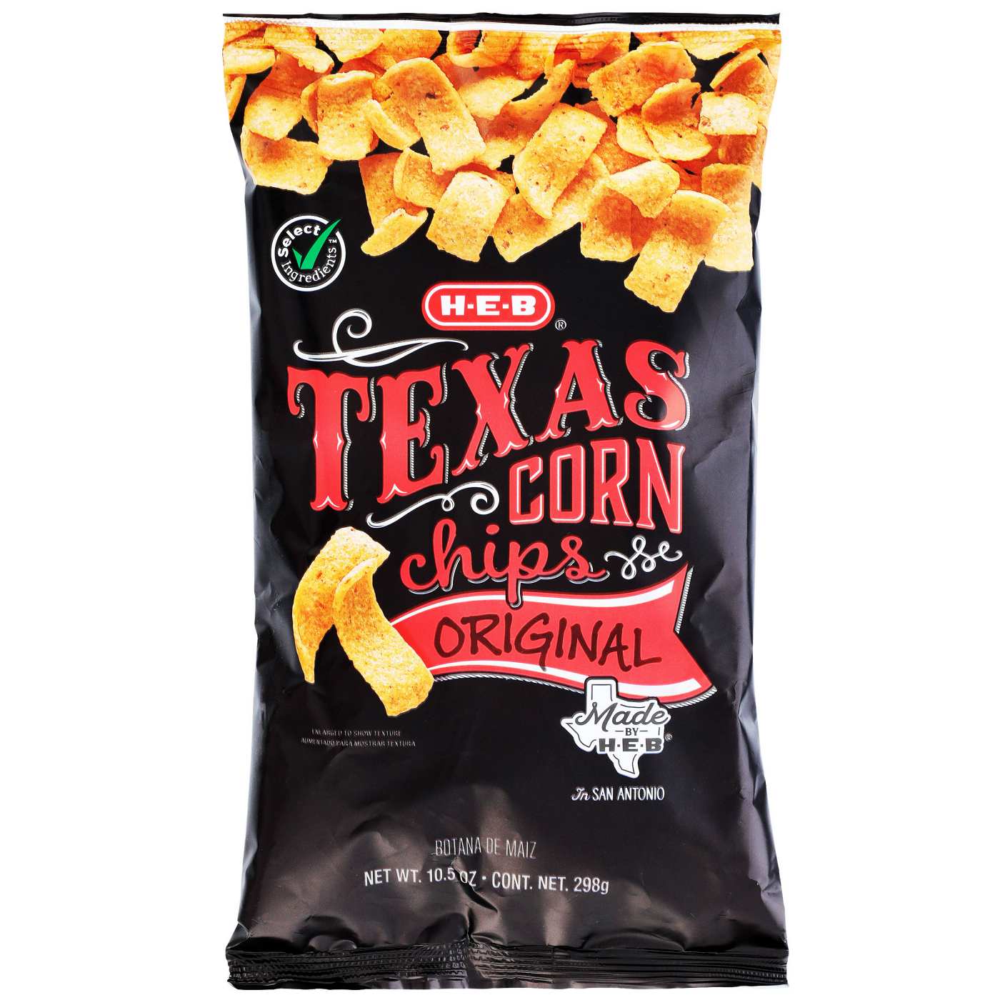 H-E-B Texas Corn Chips - Original; image 1 of 2