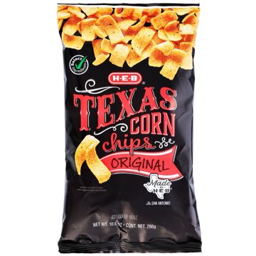 H-E-B Texas Corn Chips - Original, 10.5 oz