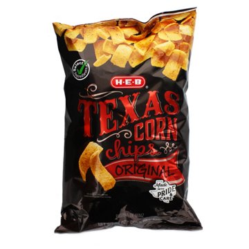 H-E-B Texas Corn Chips - Original, 15 oz