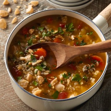 Progresso Reduced Sodium Savory Chicken & Wild Rice Soup