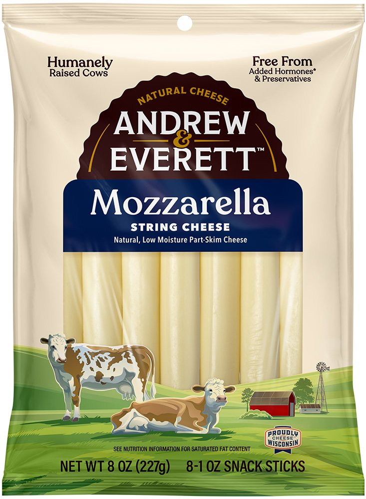 Andrew & Everett Mozzarella String Cheese Shop Cheese at HEB