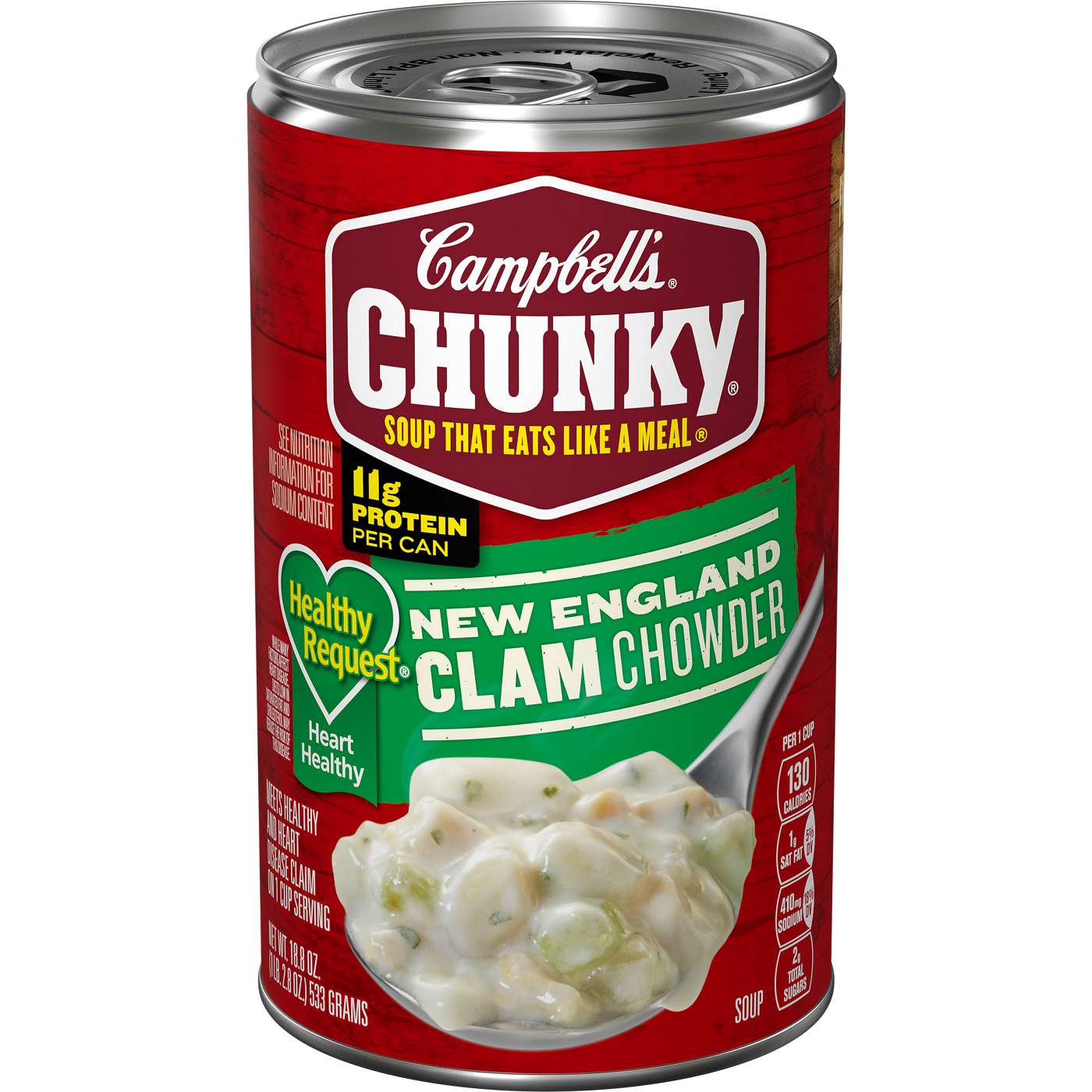 Campbell's Chunky Healthy Request New England Clam Chowder; image 1 of 10