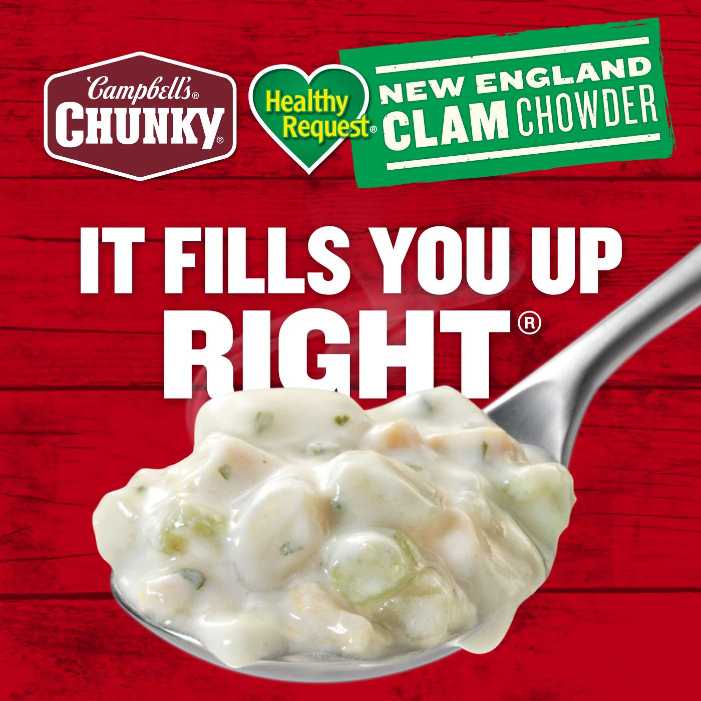 Campbell's Chunky Healthy Request New England Clam Chowder; image 9 of 10