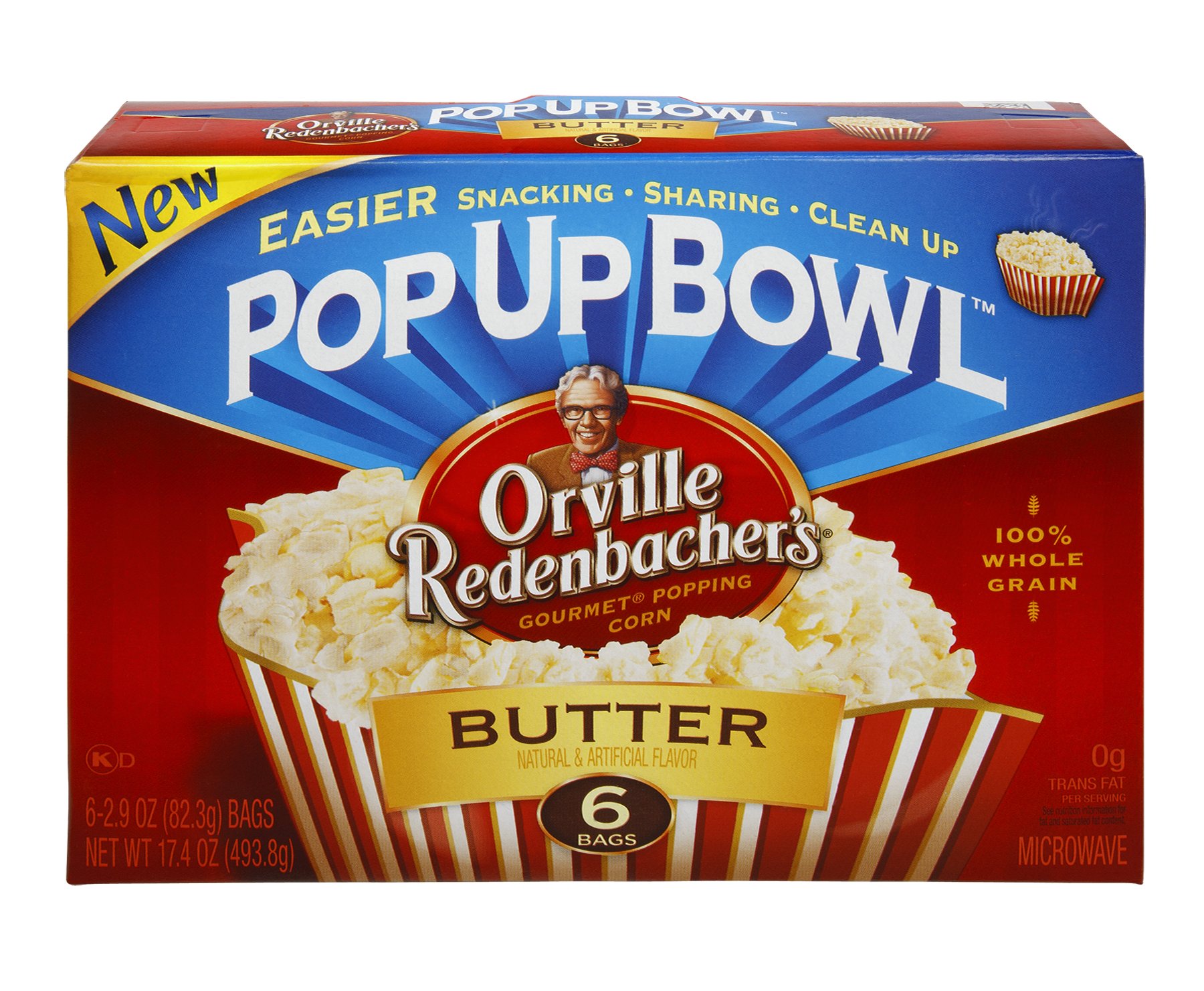Dripping fordøje tempo Orville Redenbacher's Pop Up Bowl Butter Popcorn - Shop Popcorn at H-E-B