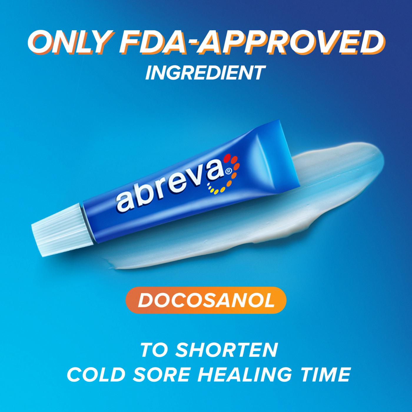 Abreva Cold Sore Treatment Cream Pump; image 5 of 8