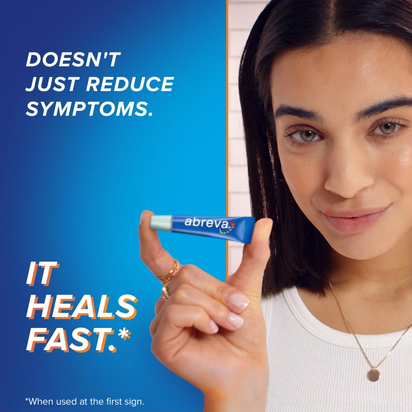 Abreva Cold Sore Treatment Cream Pump Shop Lip Balm & Treatments at HEB