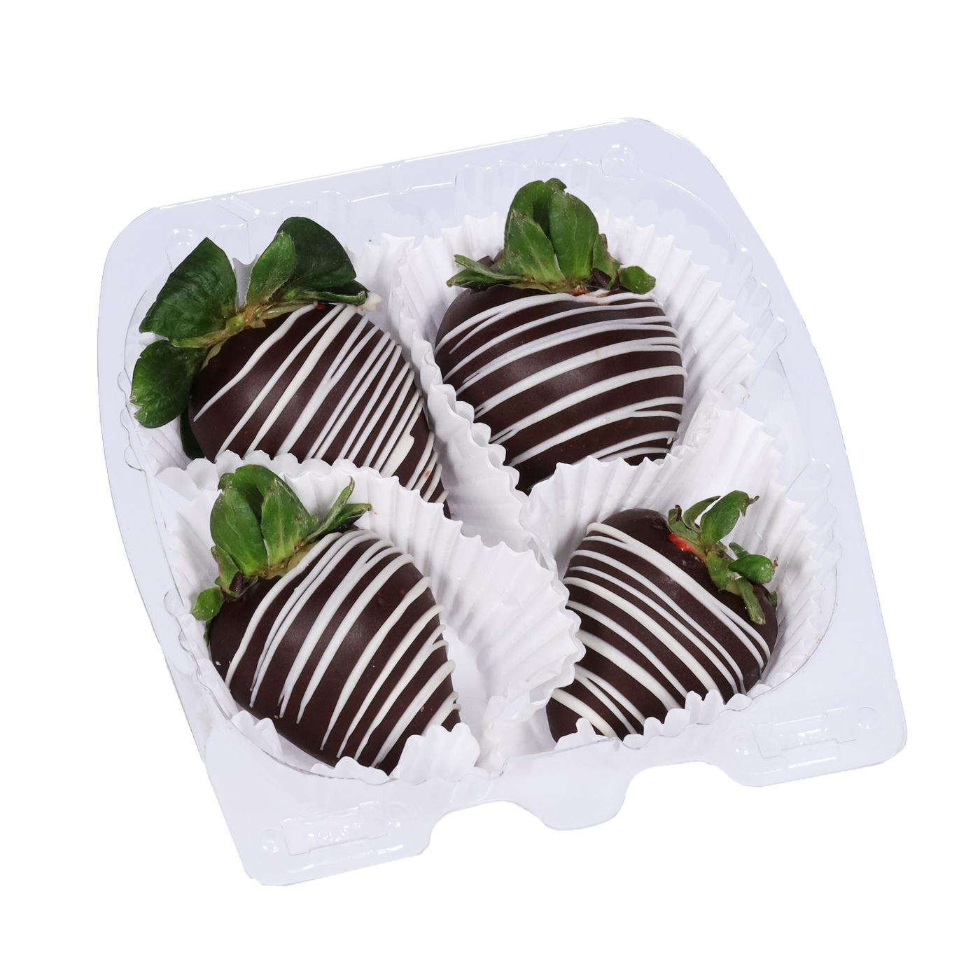 H-E-B Bakery Dark Chocolate-Dipped Strawberries; image 1 of 2