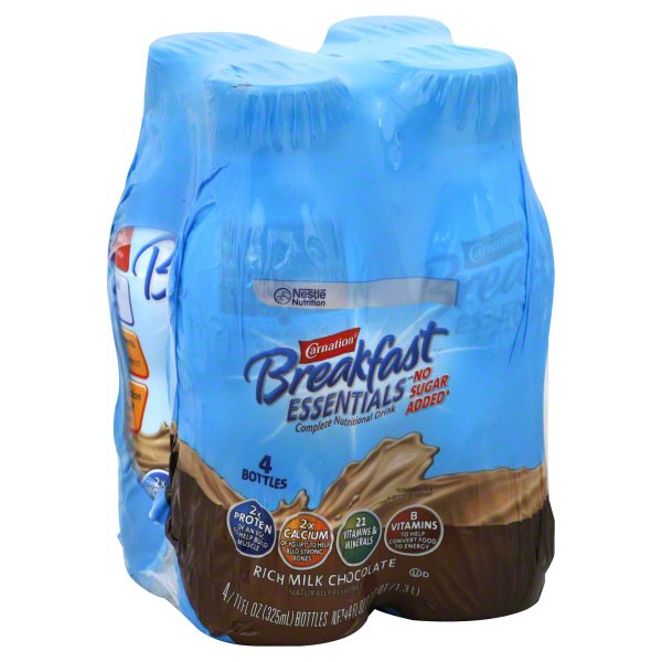 Carnation Breakfast Essentials Complete Nutritional Drink No Sugar