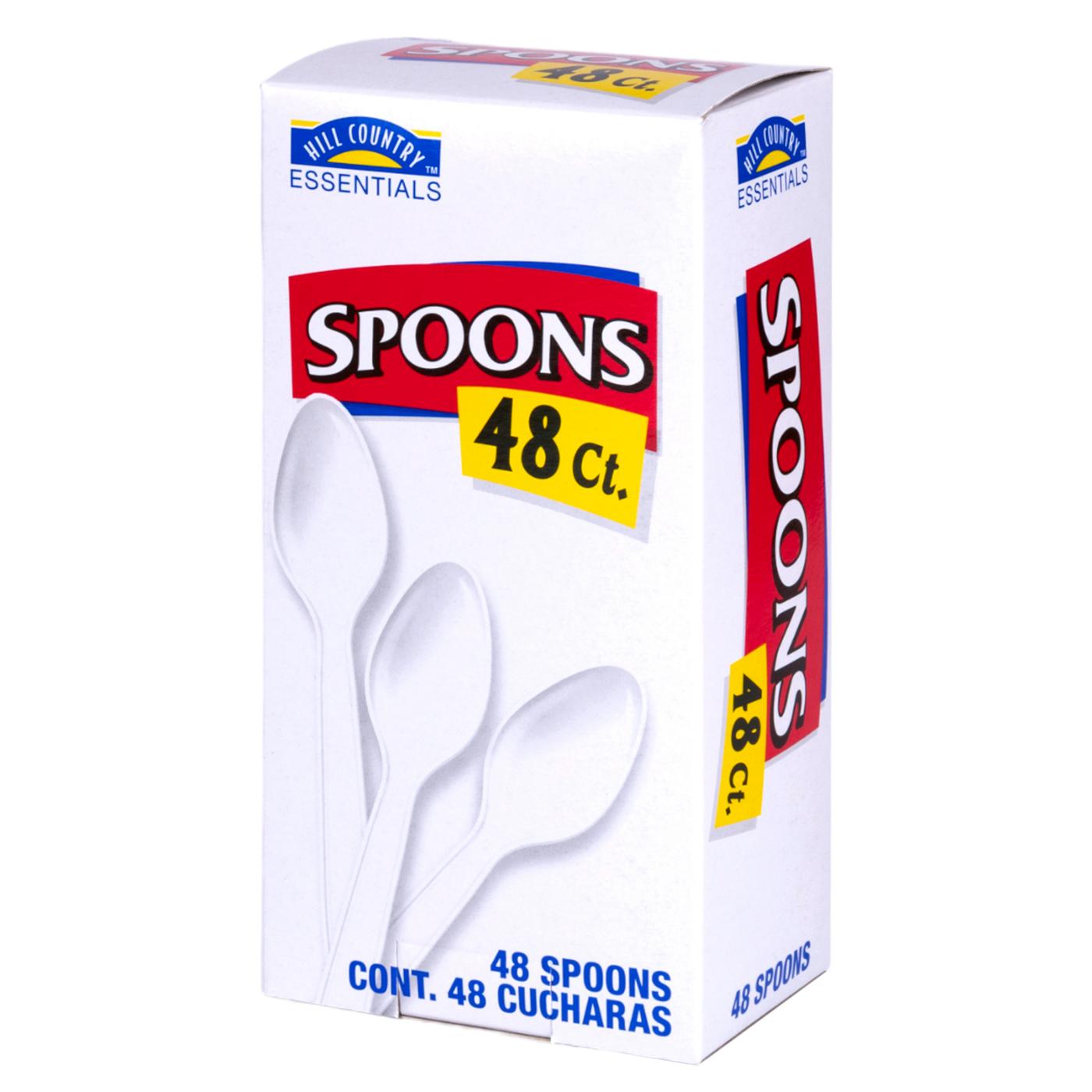 Hill Country Essentials Plastic Spoons - White; image 3 of 3