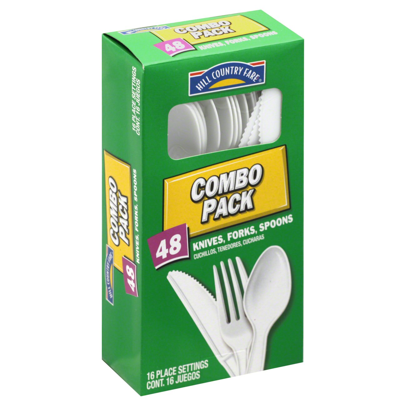 Hill Country Fare Polypropylene Combo Pack Knives, Forks, Spoons Shop
