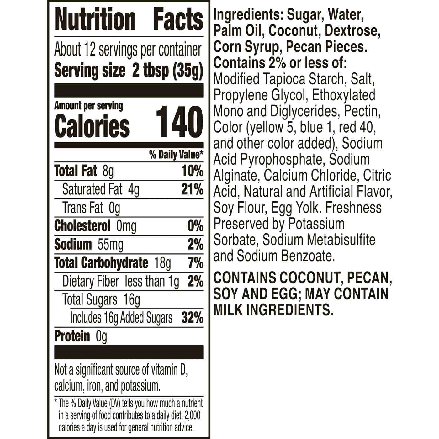 Betty Crocker Rich & Creamy Coconut Pecan Frosting; image 2 of 2