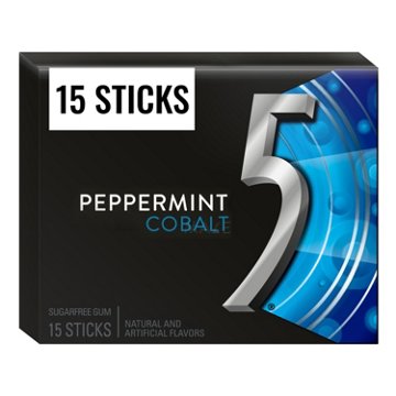 5 Peppermint Cobalt Sugar Free Chewing Gum