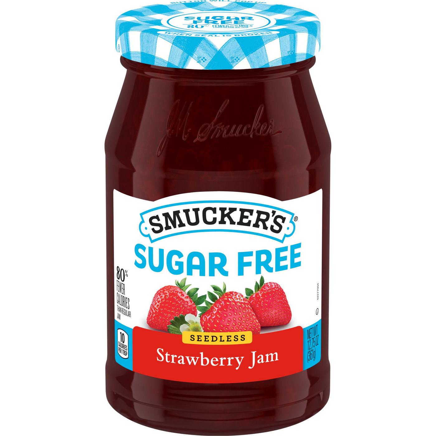 Smucker's Sugar Free Seedless Strawberry Jam; image 1 of 5