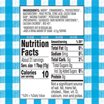 Smucker's Sugar Free Seedless Strawberry Jam, 12.75 oz